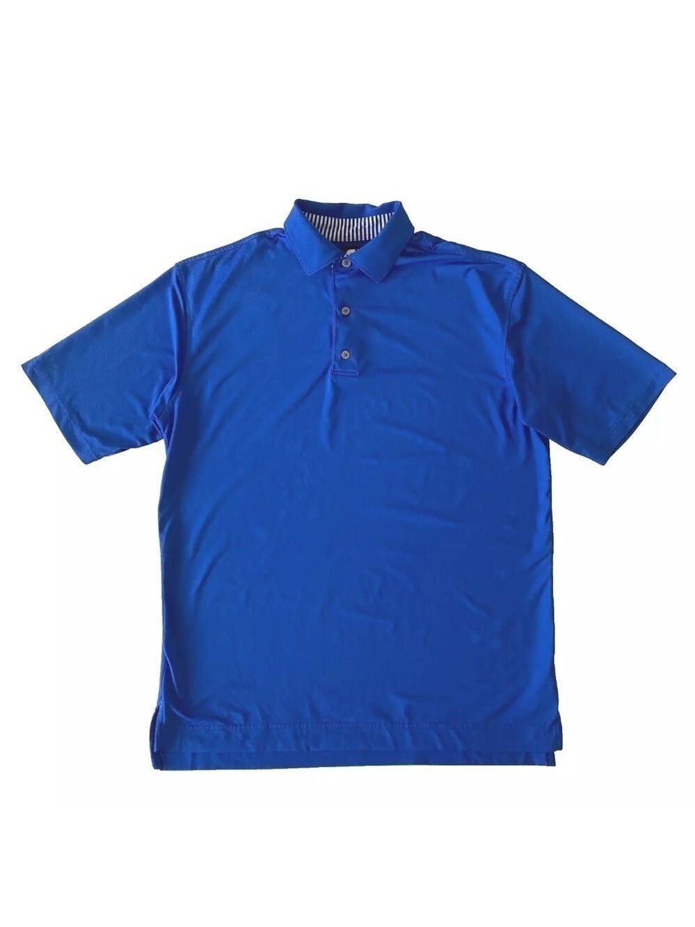 FootJoy FJ Golf Polo Shirt Men's L Blue Short Sleeve Logo